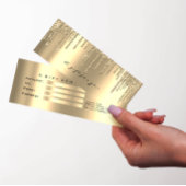 Geschenkgutscheine Tropfen Imitate Gold Makeup Kle