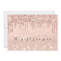 Geschenkgutscheine Tropfen Rose Gold Umschlag Einl