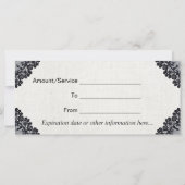 Geschenkgutscheine | Vintag Black Laced Hair Salon (Rückseite)