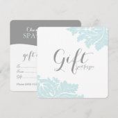 Geschenkgutscheine von Classy Damask (Vorne/Hinten)