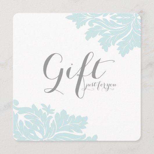 Geschenkgutscheine von Classy Damask (Vorderseite)