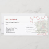 Geschenkgutscheine von der Firma Candy Canes & Gre (Rückseite)