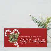 Geschenkgutscheine von der Firma Candy Canes & Gre (Stehend Vorderseite)