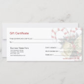 Geschenkgutscheine von der Firma Candy Canes & Tan (Rückseite)