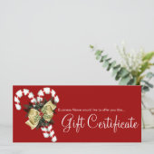Geschenkgutscheine von der Firma Candy Canes & Tan (Stehend Vorderseite)