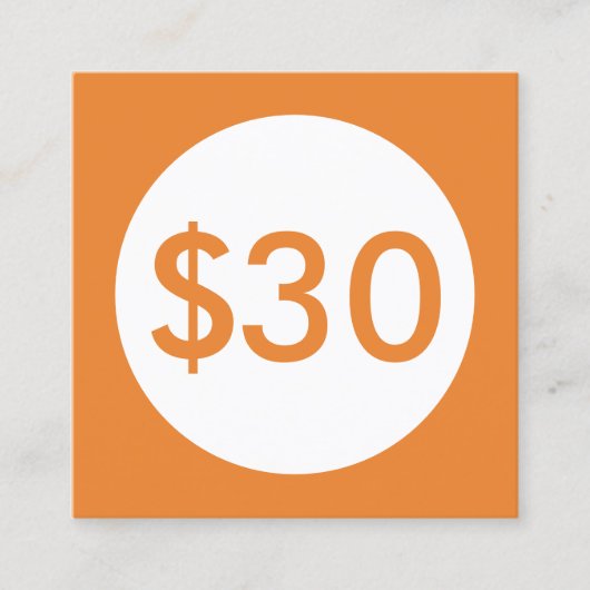 Geschenkgutscheinorangenstelle Rabattkarte (Vorderseite)