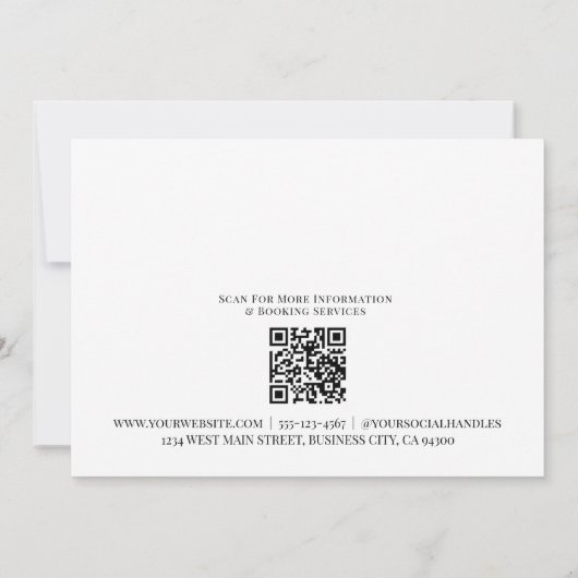 Geschenkgutschrift Einladung (Rückseite)