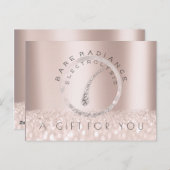 Geschenkgutschrift Elektrolyse Haarentfernung Grau Postkarte (Vorne/Hinten)