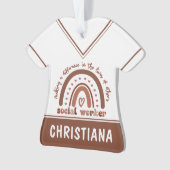 Geschenkgutschrift für Abschluss für Sozialarbeite Ornament (Vorderseite)