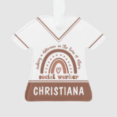 Geschenkgutschrift für Abschluss für Sozialarbeite Ornament (Vorderseite)