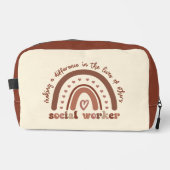 Geschenkgutschrift für Abschluss für Sozialarbeite Waschbeutel (Vorderseite)