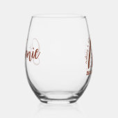 Geschenkgutschrift für Abschluss für Sozialarbeite Weinglas Ohne Stiel (Rechts)