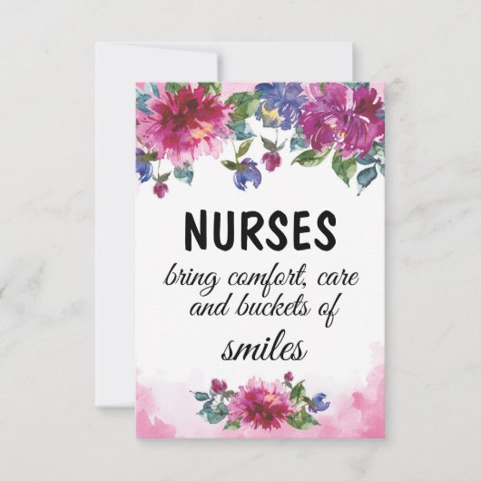 Geschenkgutschrift für den Abschluss von Krankensc (Vorderseite)