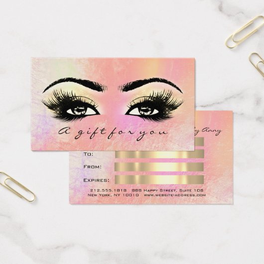 Geschenkgutschrift für die Rose Ombre Lashes Makeu (Büro)