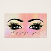 Geschenkgutschrift für die Rose Ombre Lashes Makeu (Vorderseite)