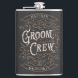 Geschenkgutschrift für kundenspezifische Trauzeuge Flachmann<br><div class="desc">Dieser personalisierte Kolben ist das ideale Geschenk für Trauzeugen. Das Vintage Design wird durch alte Whiskey Flaschenetiketten inspiriert. Passen Sie den Namen und die Rolle (Trauzeuge,  Trauzeuge,  Bräutigam) jedes Mitglieds der Hochzeit Partei an.</div>