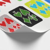 Geschenkgutschrift für stilisierte Poker Geschenkpapier (Ecke)