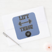 Geschenkgutschrift für Track- und Felddisketten Quadratischer Aufkleber (Umschlag)