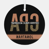 Geschenkgutschrift für zertifizierte öffentliche W Ornament Aus Glas (Rückseite)