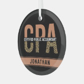 Geschenkgutschrift für zertifizierte öffentliche W Ornament Aus Glas (Vorderseite links)