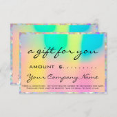 Geschenkgutschrift Holograph Pink Logo (Vorne/Hinten)