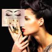 Geschenkgutschrift Makeup Kosmetologe Lash Pink Postkarte