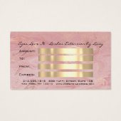 Geschenkgutschrift Marmor Rosa Lash Extension Make (Rückseite)