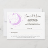 Geschenkgutschrift metaphysische geometrische Mond Einladung (Rückseite)