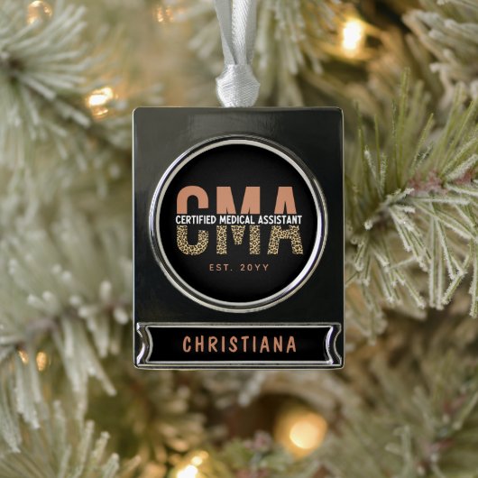 Geschenkgutschrift mit CMA-Zertifizierung Banner-Ornament Silber (Baum)