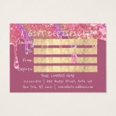 Geschenkgutschrift Nägel Haarschminke Tropfen Foto (Rückseite)