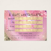 Geschenkgutschrift Nails Pink Makeup Tropfen QR Co (Rückseite)