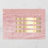 Geschenkgutschrift Pastell Pink Lashes (Rückseite)