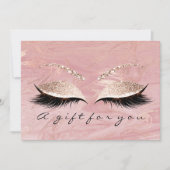 Geschenkgutschrift Pastell Pink Lashes (Vorderseite)