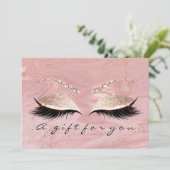 Geschenkgutschrift Pastell Pink Lashes (Stehend Vorderseite)