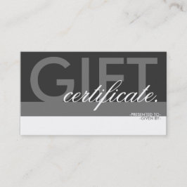 Geschenkgutschrift Rabattkarte