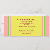 Geschenkgutschrift Regenbogenstreifen (Rückseite)