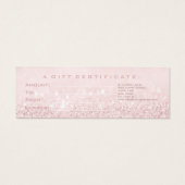 Geschenkgutschrift Rose Pastell Pink Lashes Makeup (Rückseite)