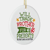 Geschenkhändler | Custom Foto Funny Keramik Ornament (Rechts)