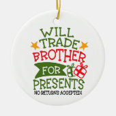 Geschenkhändler | Custom Foto Funny Keramik Ornament (Vorne)