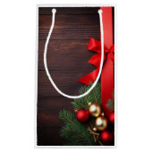 Geschenkhülle "Rotes Band" Kleine Geschenktüte (Vorderseite)