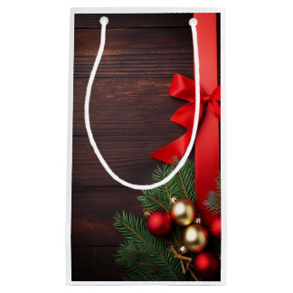 Geschenkhülle "Rotes Band" Kleine Geschenktüte