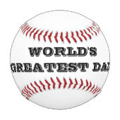 Geschenkidee des Vaters | Baseball für Papa (Rückseite)