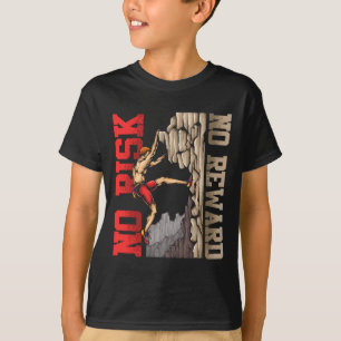 Geschenkidee Felsenklettern Boulderer T-Shirt