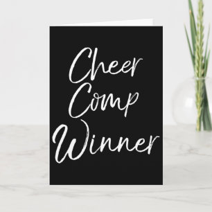 Geschenkidee für Cheerleading-Wettbewerbsteam Chee Karte