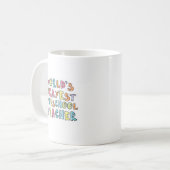 Geschenkidee für den weltbesten Preschool-Lehrer Kaffeetasse (Vorderseite Links)