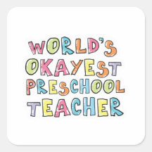 Geschenkidee für den weltbesten Preschool-Lehrer