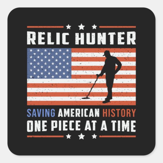 Geschenkidee für die Detektorerkennung Quadratischer Aufkleber (Vorderseite)