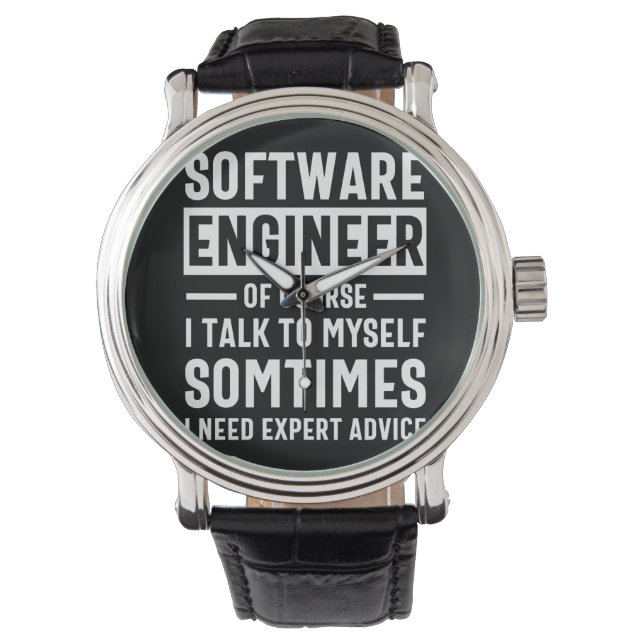 Geschenkidee für die lustige Programmierung von So Armbanduhr (Vorderseite)