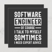 Geschenkidee für die lustige Programmierung von So Einladung (Vorne/Hinten)