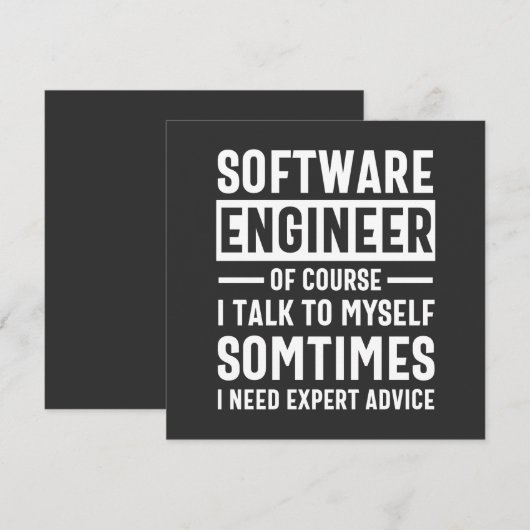 Geschenkidee für die lustige Programmierung von So Einladung (Vorne/Hinten)